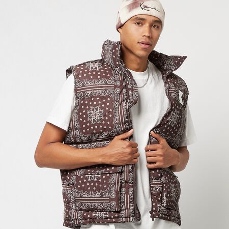 Karl Kani Paisely Puffer Vest online at SNIPES