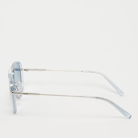 Round Pilot Sunglasses - silver, blue