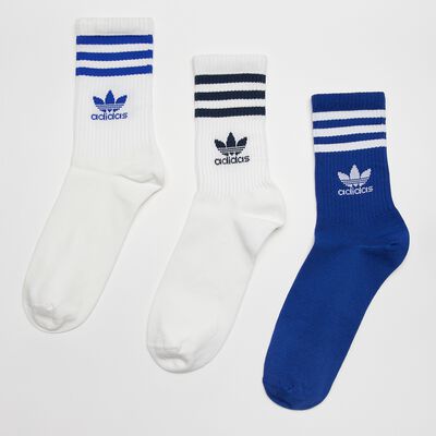 adidas Originals Mid Cut Crew Sock (3 Pack) lucid blue/white/white Long online at