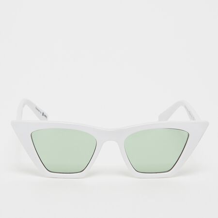 Cat-Eye Sunglasses -white, green