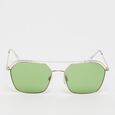 Square Pilot Sunglasses - gold, green