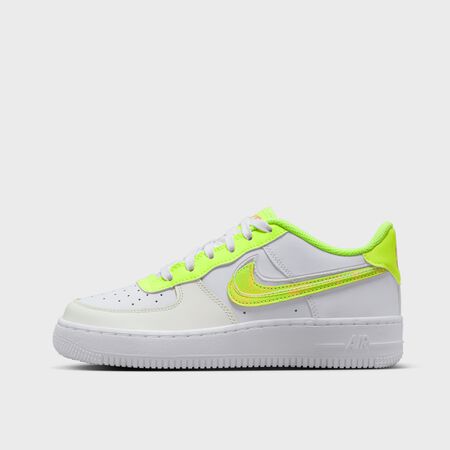 NIKE Air Force LV8 (GS) white/multicolor/volt/pink glow White Sneakers at SNIPES