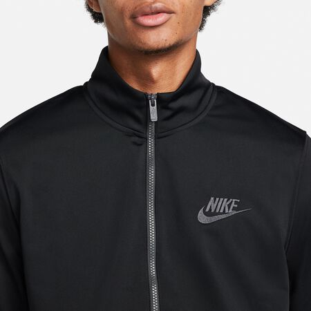 NIKE Sportswear Sport Essentials Poly-Knit Track Suit black/dk smokey grey  25 Years online at SNIPES