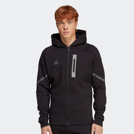adidas Sportswear Fleece Hooded Jacket black Track Jackets online at SNIPES