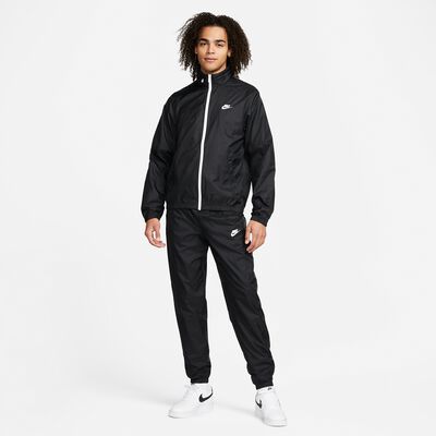 NIKE Sportswear Lined Woven Track Suit black/white online at SNIPES