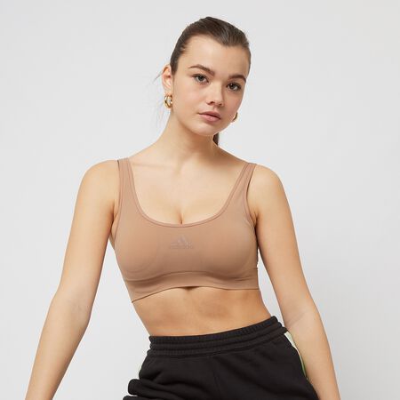 adidas Sportswear Scoop Lounge Bra toasted almond Bras online at SNIPES