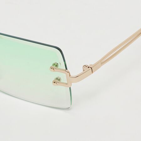 Frameless Sunglasses - gold, green